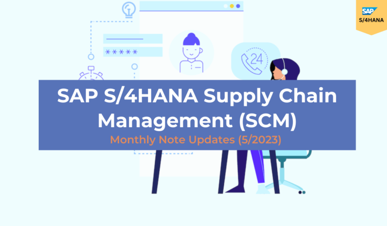 SAP S/4HANA Supply Chain Management Notes May 2023