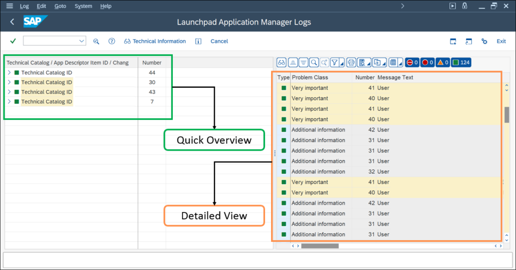 SAP Fiori Launchpad Application Manager Logs