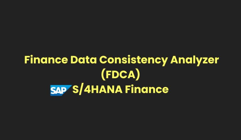 FDCA in SAP S/4HANA Finance